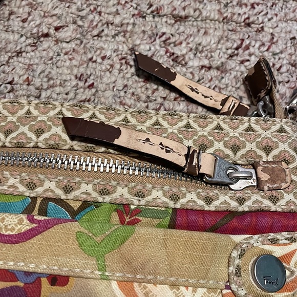 RARE small patchwork Fossil crossbody - Picture 4 of 6